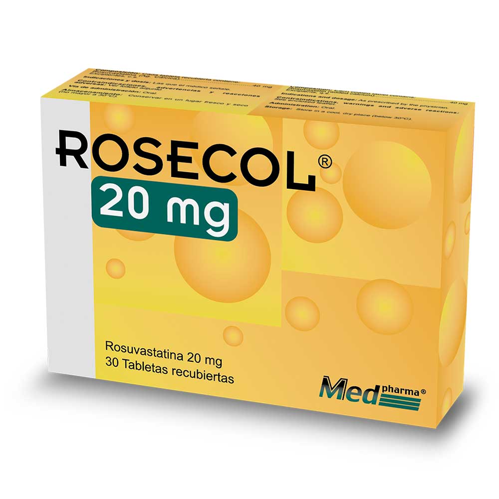 Rosecol 20 mg x 30 tabs