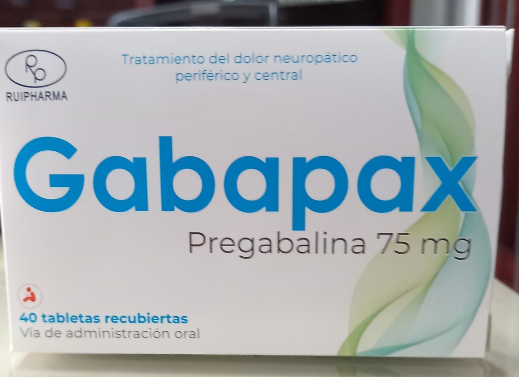 Gabapax 75 mg x 40 tabs