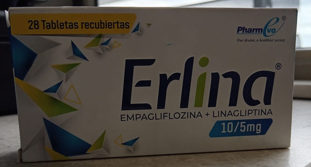 Erlina 10/5 mg caja 28 tabs